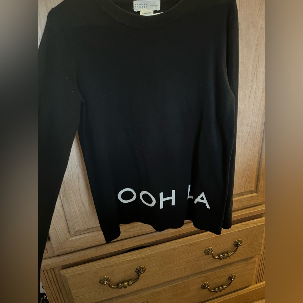 Kate spade Ooh La La Black Sweater Size Small